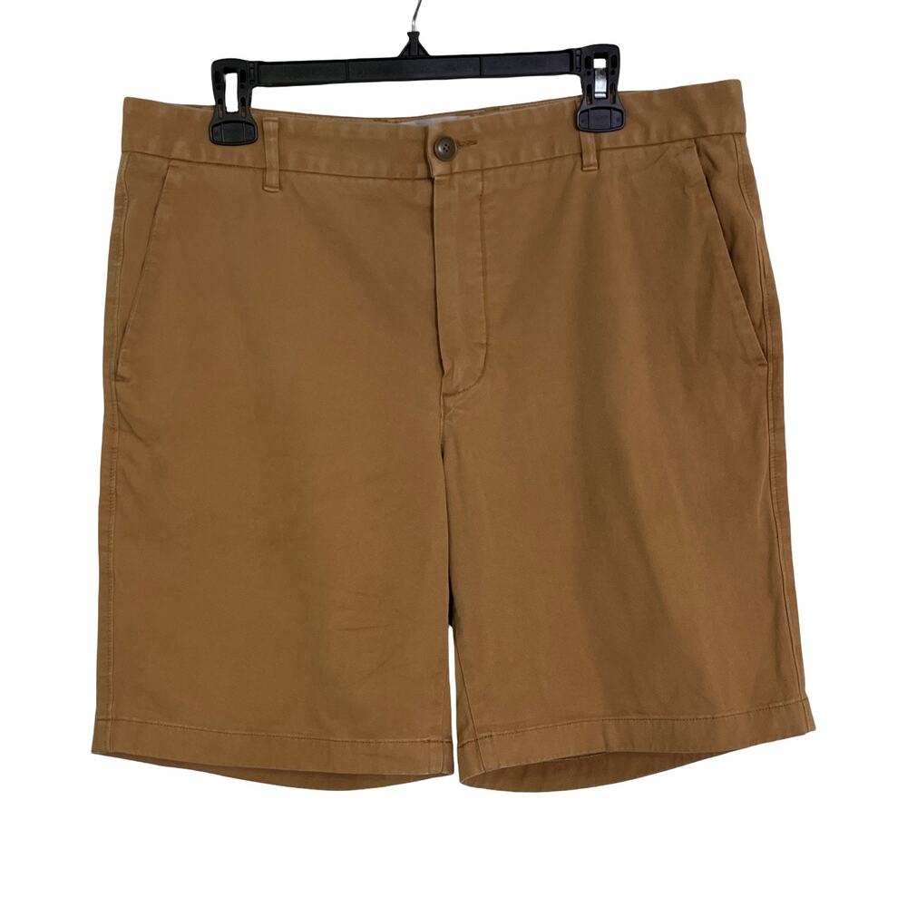 Everlane Men’s Chino Shorts Size 36 Khaki Tan Classic Cotton Stretch Casual